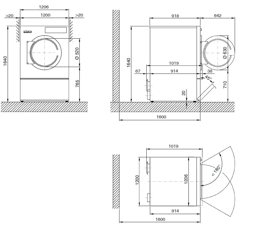 Miele-PDR-928-Gas-Heated-Commercial-Dryer-FIG-1