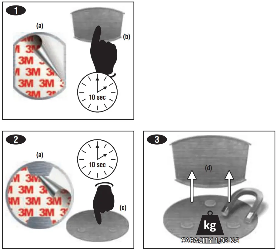 smartwares RMAG60 Universele Montage Kit - fig