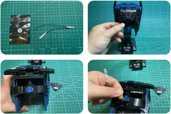 GAME OF BRICKS 76238 Light Kit for Classic TV Series Batman Cowl - 1