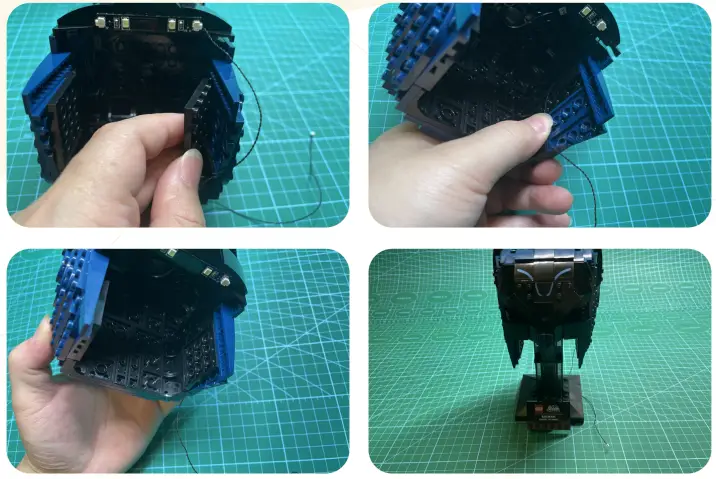 GAME OF BRICKS 76238 Light Kit for Classic TV Series Batman Cowl - 4