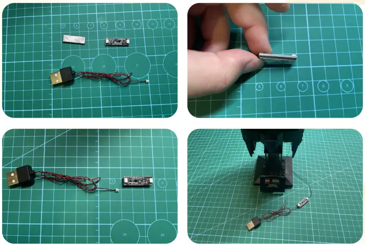 GAME OF BRICKS 76238 Light Kit for Classic TV Series Batman Cowl - 6