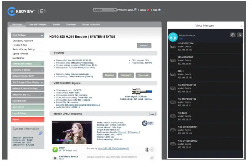 KILOVIEW KIS Intercom Server - User Management 2