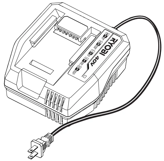 RYOBI OP408 40 Volt Lithium Ion Fast Charger