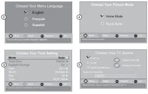 FIG 18 Turning on your TV for the first time