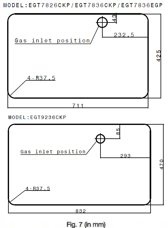 Electrolux EGT 7826 CHP Gas Cooktop 7