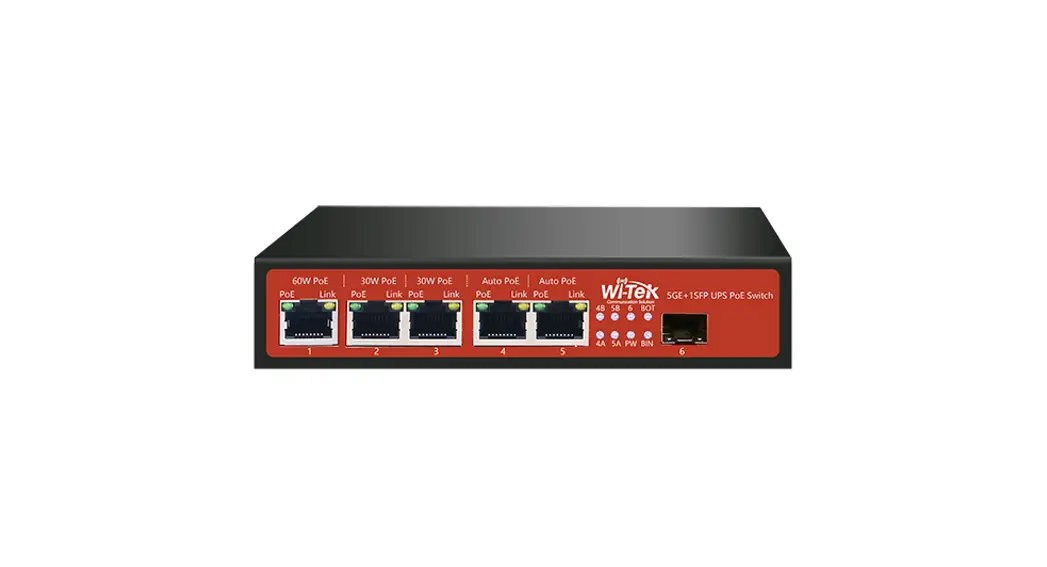 Wi-tek Wip-s306gf-ups Unmanaged Solar Poe Switch Installation Guide