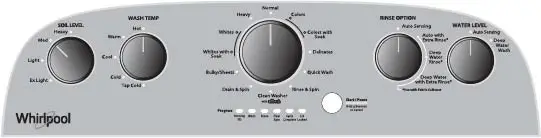 Whirlpool W11556538A-SP Top Load Washer - Online Ordering Information 2