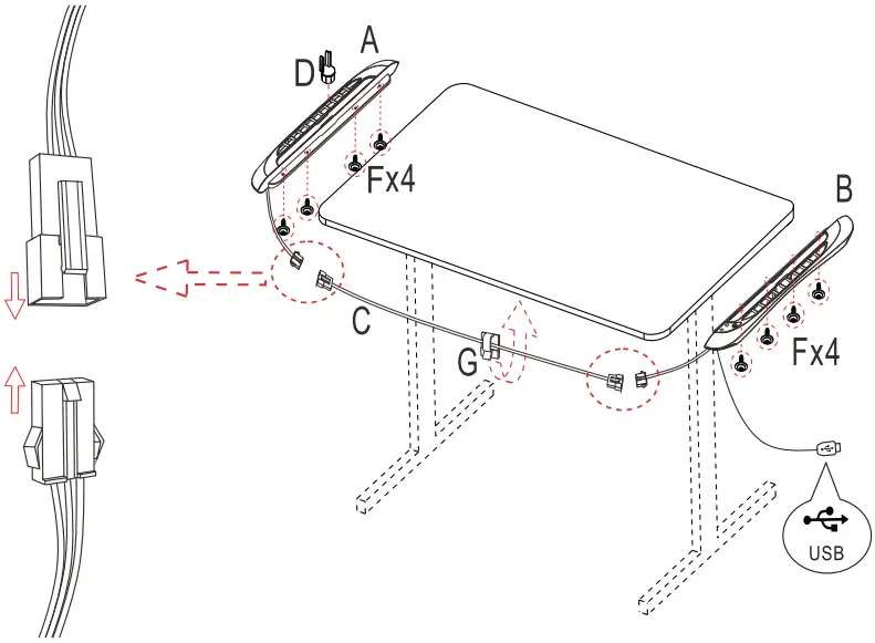 Kmart 43205721 Gaming Desk C03