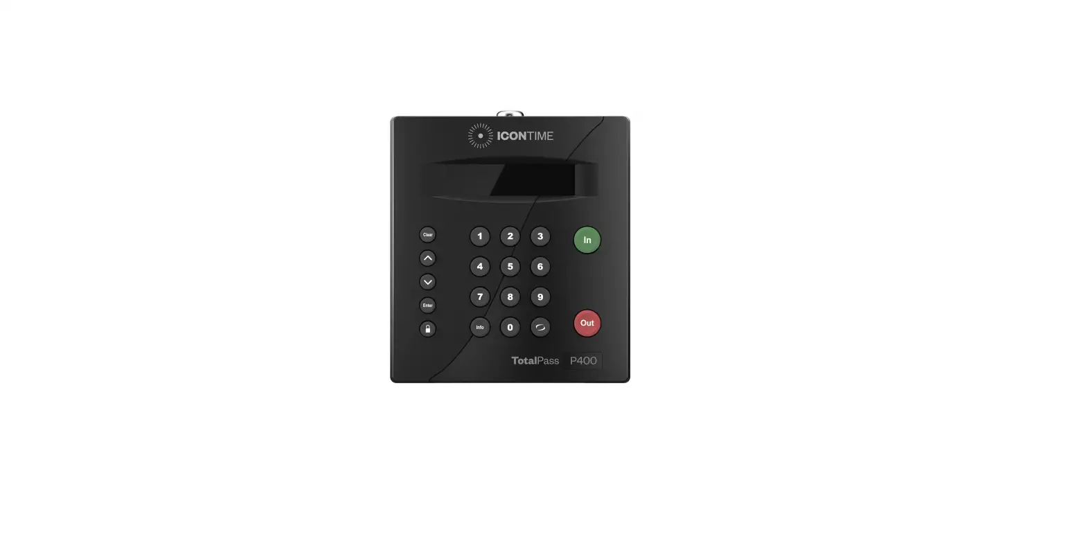 Icontime Totalpass P400 Proximity Card Time Clock User Guide