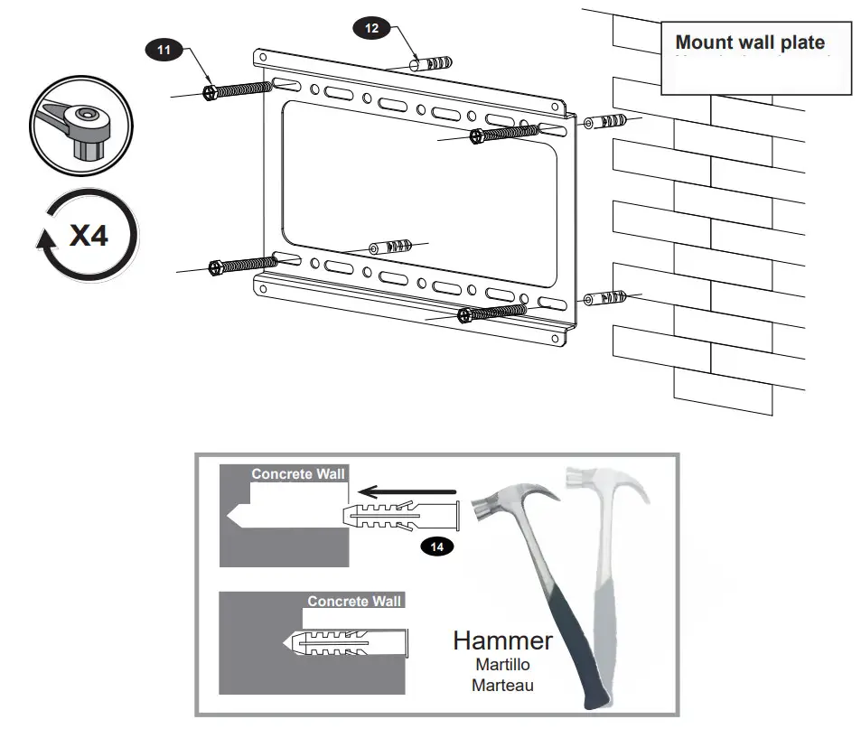 AVARRO NX-FS1342 Small Fixed Low Profile Mount - Figure 12