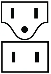 Plug adaptor
required