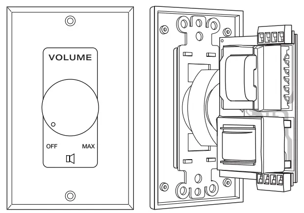 ROCKVILLE VOL85 Series Wall Mounted Volume -L850