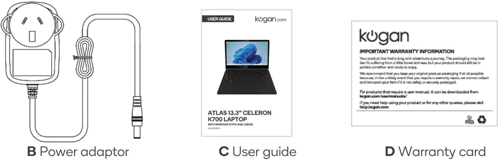 Kogan KAL13K700PA ATLAS 13 3Inch Celeron K700 Laptop - Figure 2