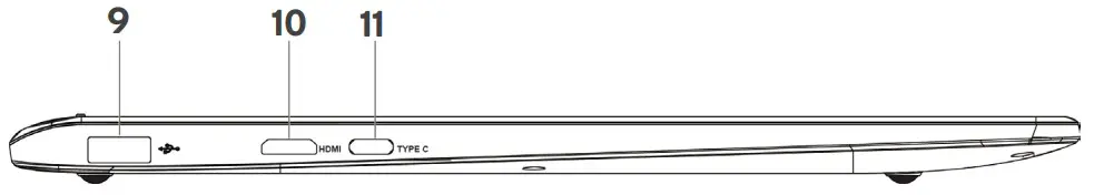 Kogan KAL13K700PA ATLAS 13 3Inch Celeron K700 Laptop - Left view