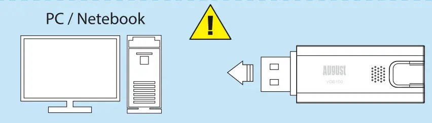 August USB2.0 Video capture Adaptor VGB100 - pc