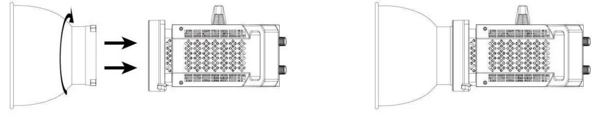 Reflector installation and removal