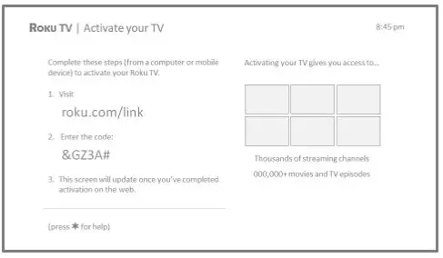 Roku TV™ Version 8.0 - Activation