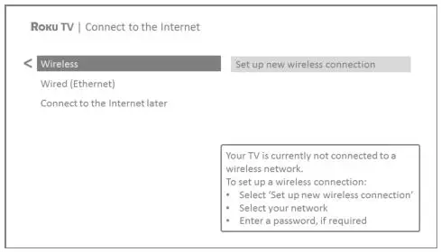 Roku TV™ Version 8.0 - Network connection