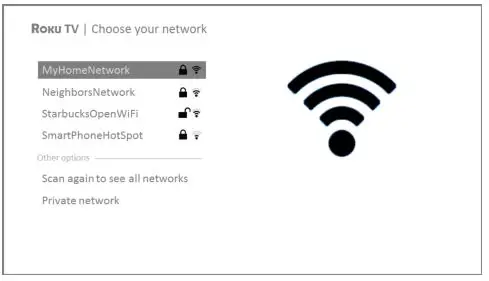 Roku TV™ Version 8.0 - On models that have wireless only