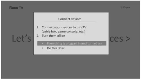 Roku TV™ Version 8.0 - Press OK or the RIGHT arrow to proceed