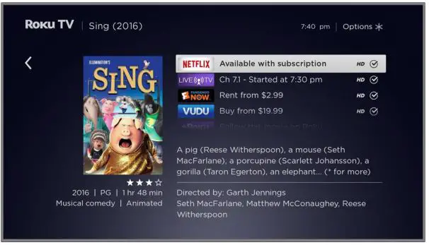 Roku TV Version 8.0 - I found a show, now what