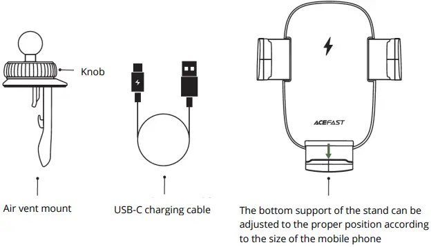 ACEFAST-D10-Fast-Wireless-Charger-Car-Mount-Holder-fig-2