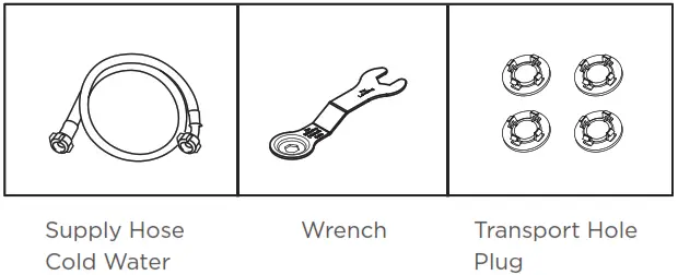 Seik SC 9060AU9FLC Front Load Washer Dryer Combo - Accessories