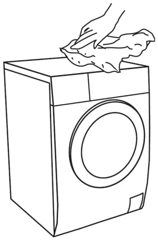 Seik SC 9060AU9FLC Front Load Washer Dryer Combo - CLEANING THE CABINET