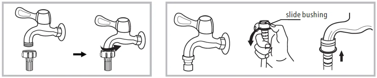 Seik SC 9060AU9FLC Front Load Washer Dryer Combo - SCREW TAP