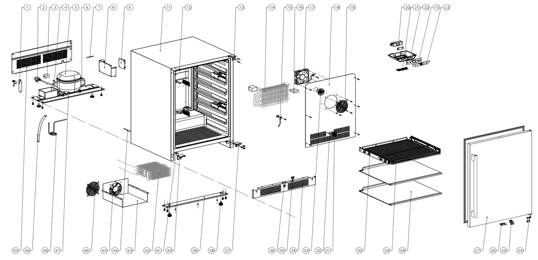 ZEPHYR-PRB24C01AS-OD-Presrv-Outdoor-Single-Zone-Beverage-Cooler-1