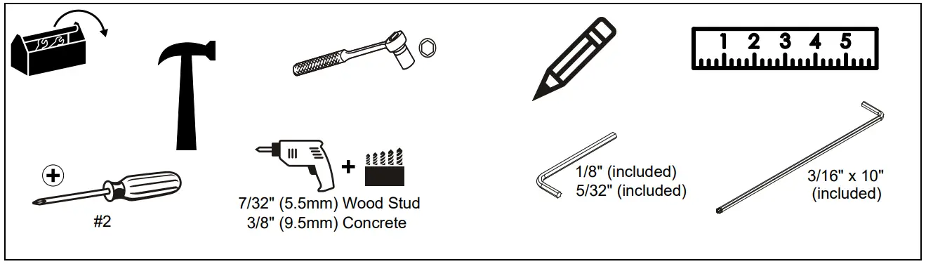 CHIEF KITXWXSM1UP Mounting kit - fig 3