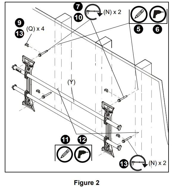 CHIEF KITXWXSM1UP Mounting kit - fig 6