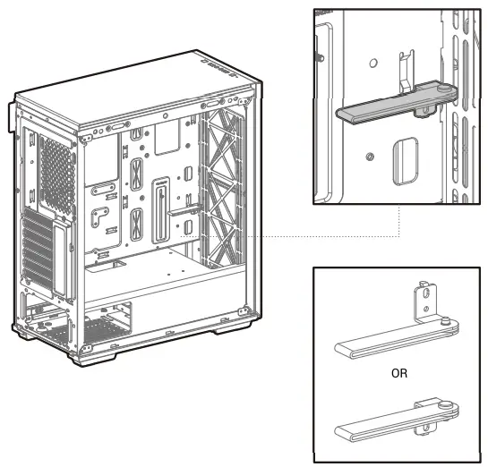 DEEPCOOL MACUBE 310 ATX Mid Tower Case - GPU Bracket