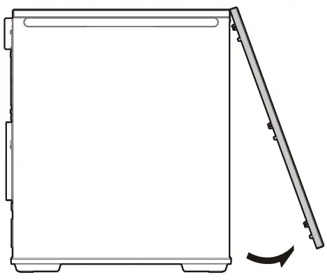 DEEPCOOL MACUBE 310 ATX Mid Tower Case - Removing the Front Panel