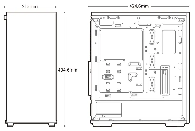 DEEPCOOL MACUBE 310 ATX Mid Tower Case - Specifications 1