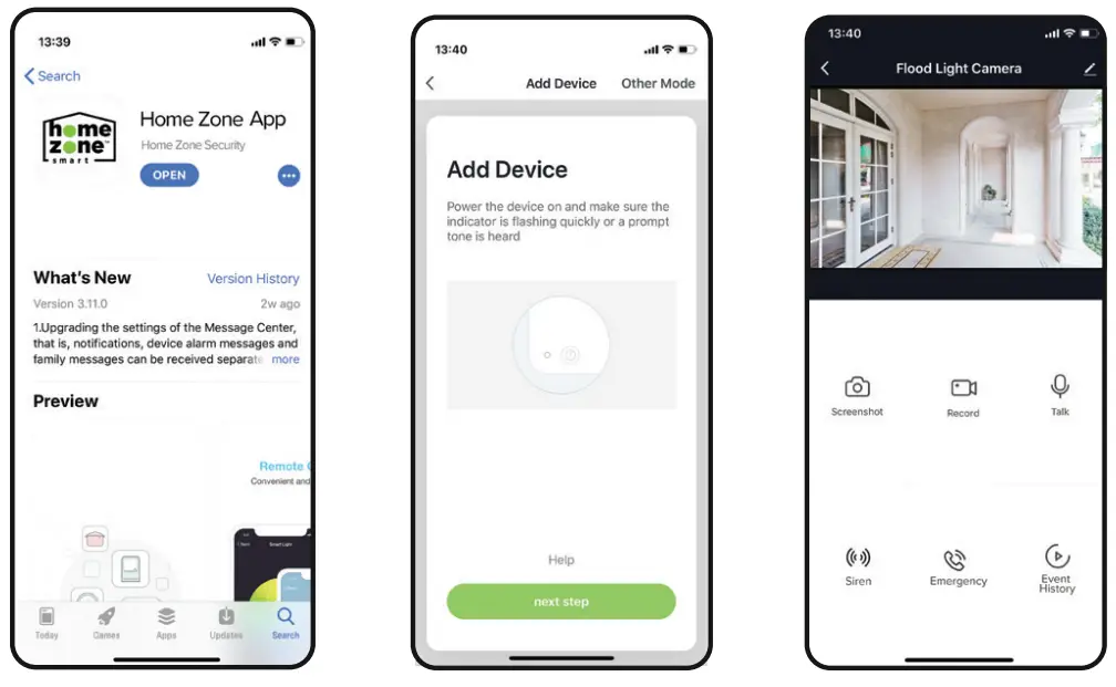 home zone ES00780G Smart Wireless Floodlight Camera - Fig 8