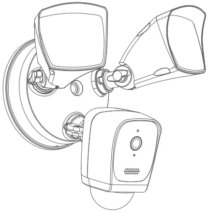 home zone ES00780G Smart Wireless Floodlight Camera