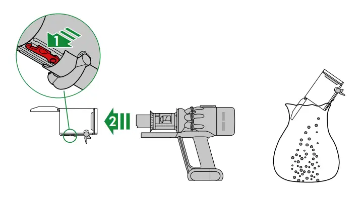 dyson 387402 Humdinger Handheld Vacuum - Emptying3