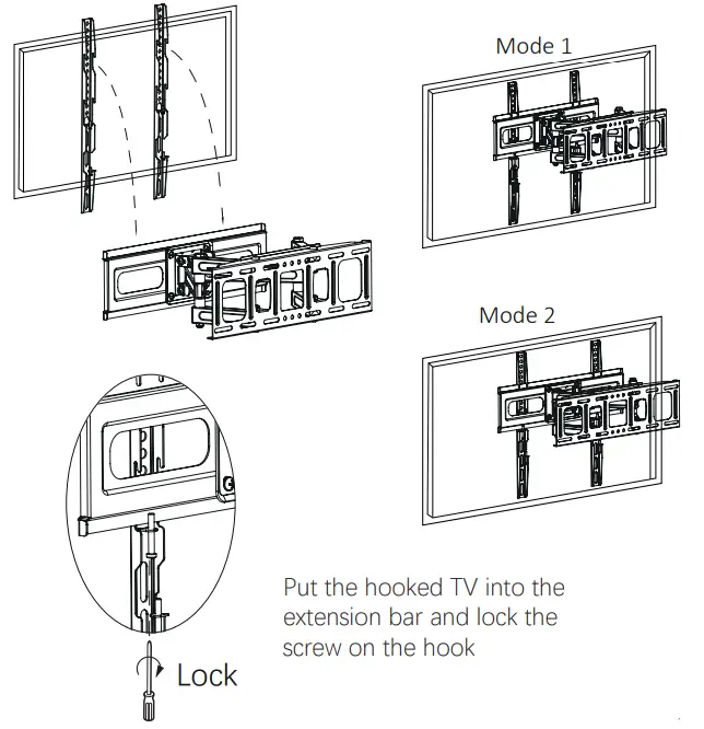 JUSTSTONE ARL506D-ES Full Motion TV Wall Mount Bracket-11