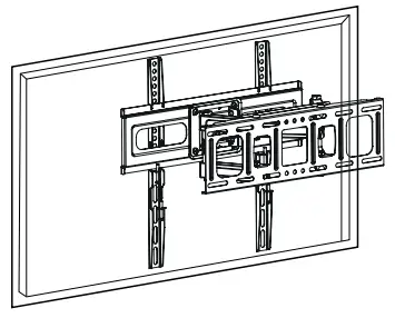 JUSTSTONE ARL506D-ES Full Motion TV Wall Mount Bracket-STEP5