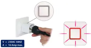 SALUS RT310SR Wireless Programmable Thermostat - plug flashing red