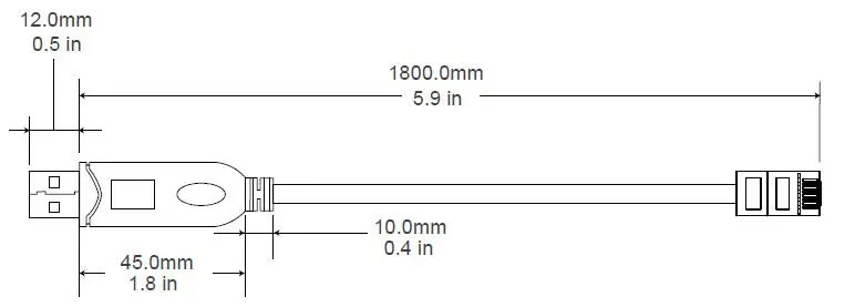 RENOGY RS485 to USB Serial Cable fig1