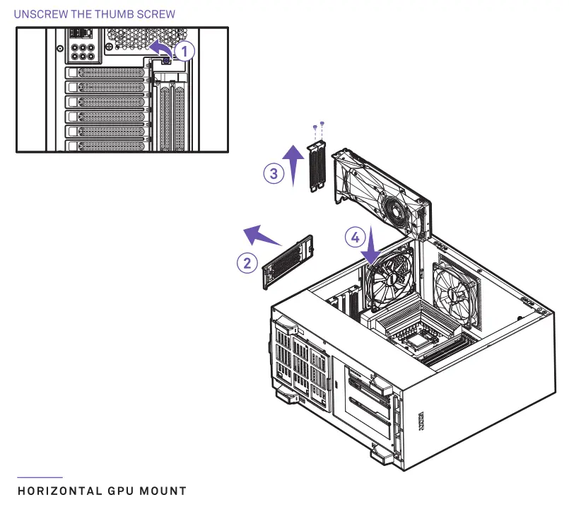 Nzxt Compact Mid-Tower ATX Case [H510, H510i] Expansion Card Installation (Horizontal GPU Mount)