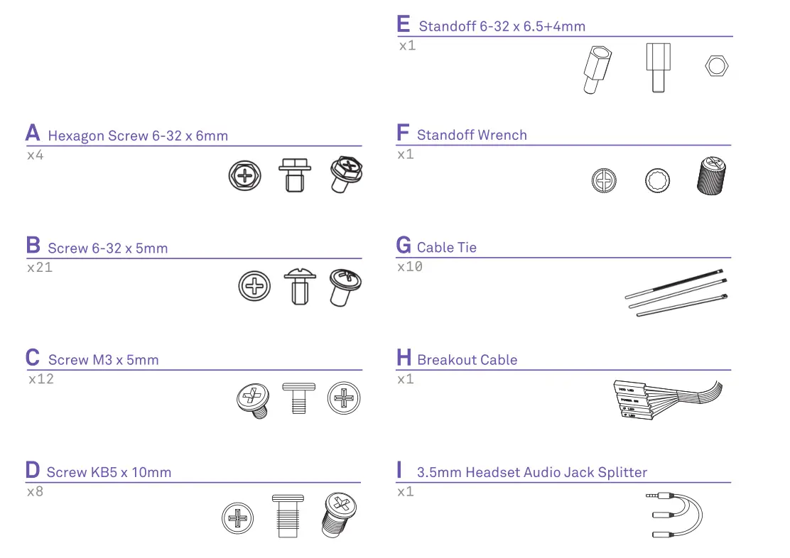 Nzxt Compact Mid-Tower ATX Case [H510, H510i] Accessories