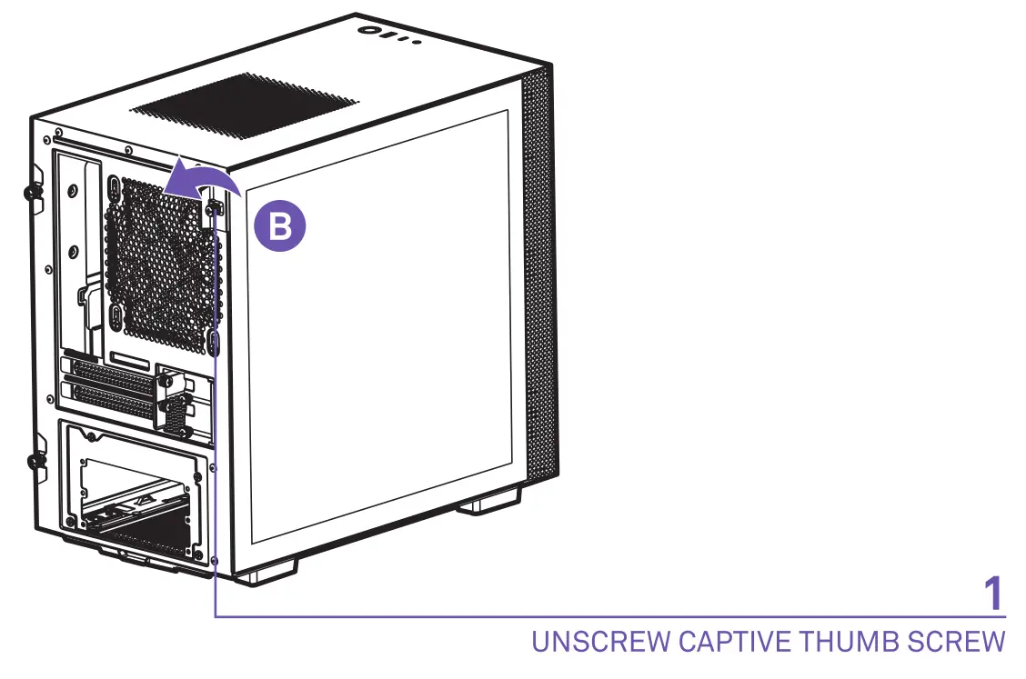Nzxt Mini ITX Case [H510, H510i] Panel Removal Image 1