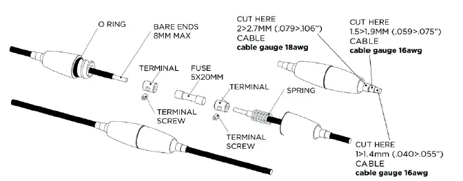 Connecting the light fixture