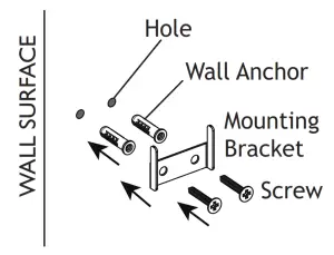 VOLT VSDL-6012-PWH Solar Landscape Lighting- Install Mounting Bracket