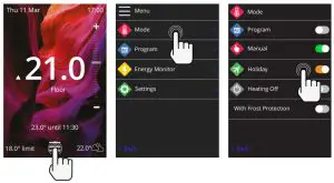 Warmup 6iE WiFi Thermostat - Holiday Mode