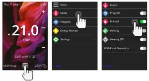Warmup 6iE WiFi Thermostat - temperature 1