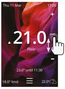 Warmup 6iE WiFi Thermostat - temperature